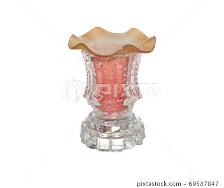 Aroma lamp ceramics isolated on white background 69587847