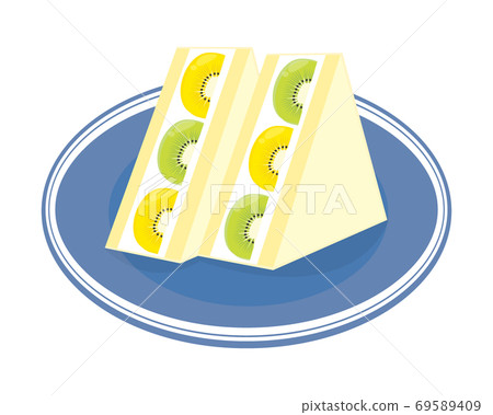 奇異果三明治的矢量圖 69589409