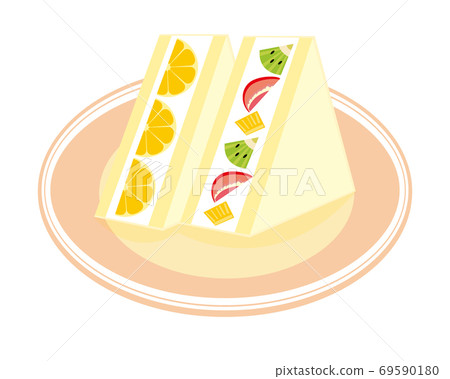 Vector illustration of fruit sandwich 69590180