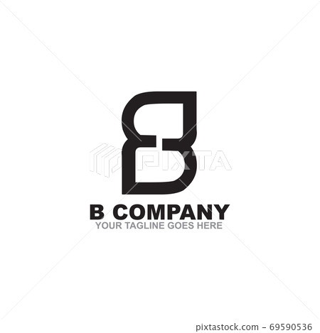 B letter initial logo design - Stock Illustration [69590536] - PIXTA