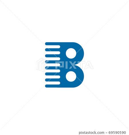 B letter initial icon logo design - Stock Illustration [69590590] - PIXTA