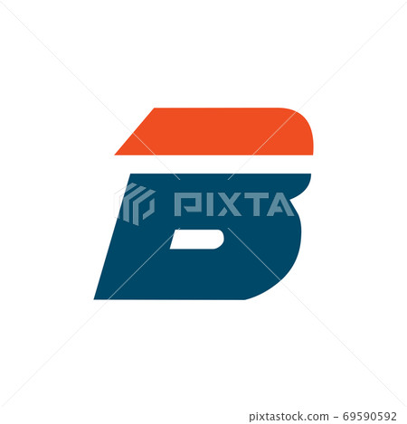 B letter initial logo design - Stock Illustration [69590592] - PIXTA