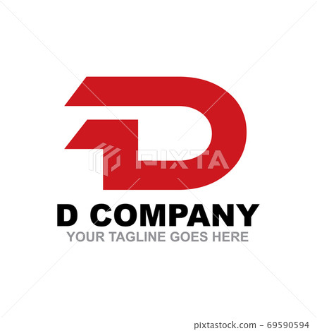 D letter initial logo design vector template - Stock Illustration ...