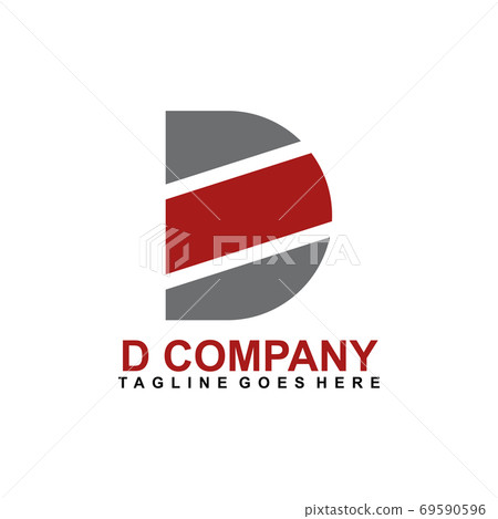 D letter initial logo design vector template - Stock Illustration ...
