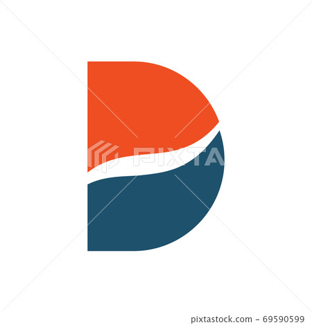 D letter initial logo design vector template - Stock Illustration ...