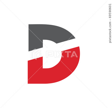 D letter initial logo design vector template - Stock Illustration ...