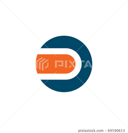 D letter initial logo design vector template - Stock Illustration ...
