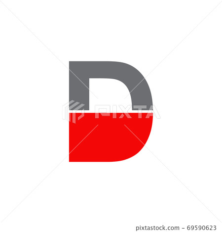 D letter initial logo design vector template - Stock Illustration ...