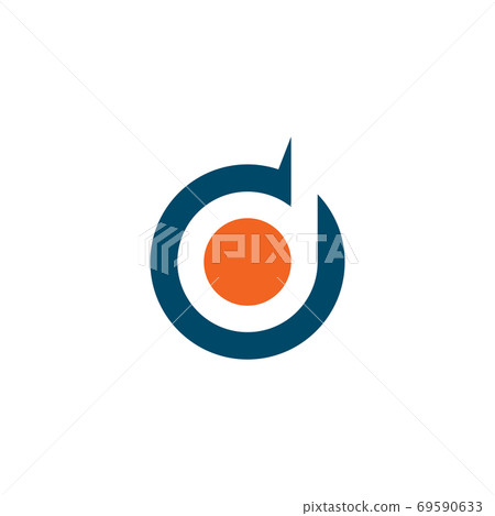 D letter initial logo design vector template - Stock Illustration ...