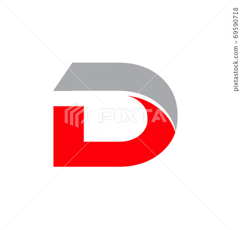 D letter initial logo design vector template - Stock Illustration ...