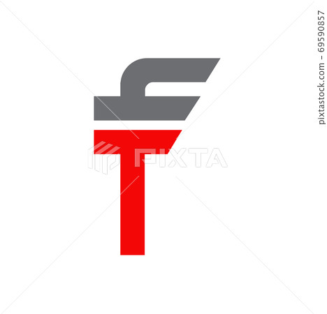 F letter initial logo design vector 69590857