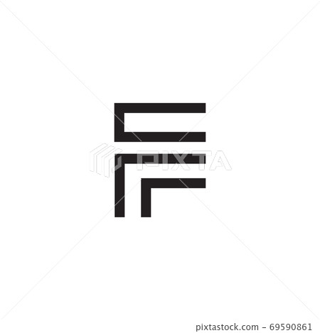 F letter initial logo design vector F letter initial logo design vector 69590861