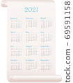 calendar, vector, new year 69591158