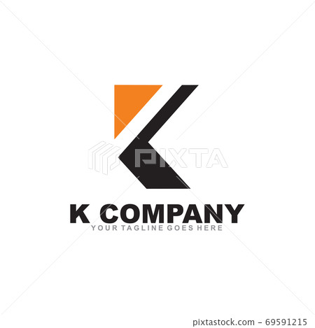 K letter initial logo design vector template - Stock Illustration ...