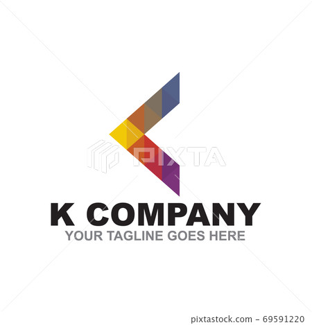 K letter initial logo design vector template - Stock Illustration ...