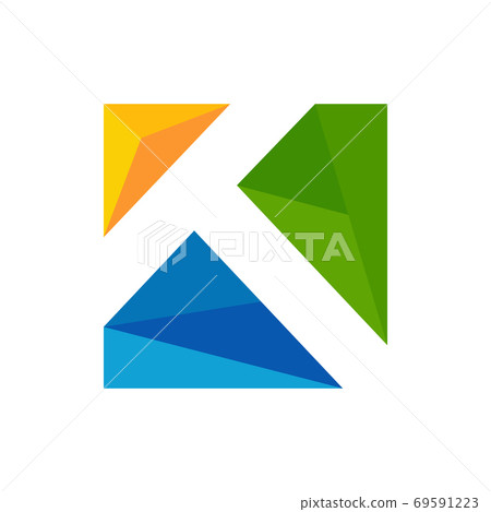 K letter initial logo design vector template - Stock Illustration ...