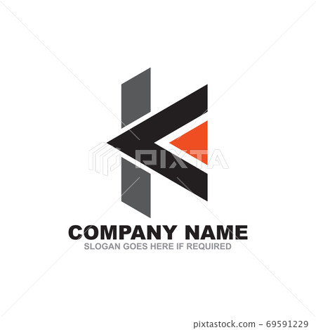 K letter initial logo design vector template - Stock Illustration ...
