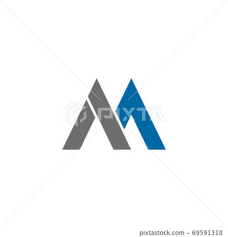 M letter initial icon logo design vector template - Stock Illustration ...