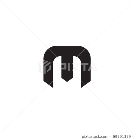 M letter initial icon logo design vector template - Stock Illustration ...