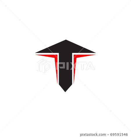 T letter logo design vector template - Stock Illustration [69591546 ...