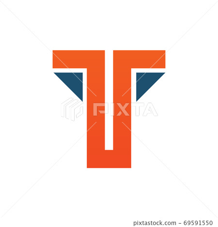 T letter logo design vector template - Stock Illustration [69591550 ...