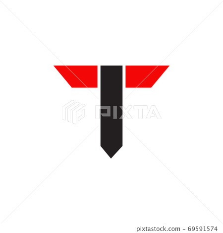 T letter logo design vector template - Stock Illustration [69591574 ...