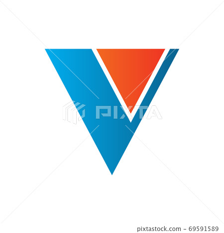 V letter logo design vector template - Stock Illustration [69591589 ...