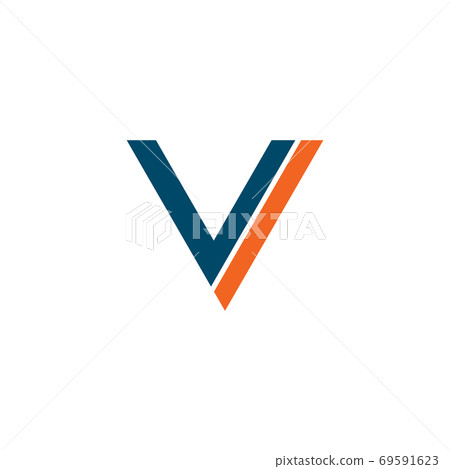 V letter logo design vector template - Stock Illustration [69591623 ...