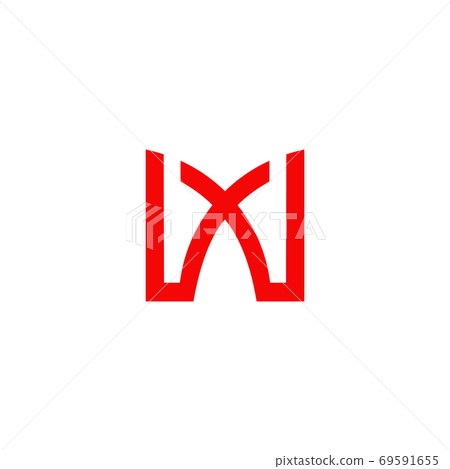 W letter initial icon logo design vector template - Stock Illustration ...