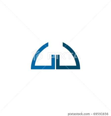 W letter initial icon logo design vector template - Stock Illustration ...