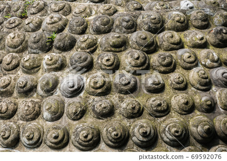 Close up of majestic Giant Leshan Buddha hair Close up of majestic Giant Leshan Buddha hair 69592076