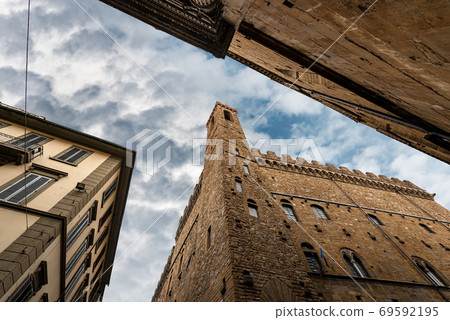 Medieval Bargello Palace in Florence downtown - Tuscany Italy 69592195