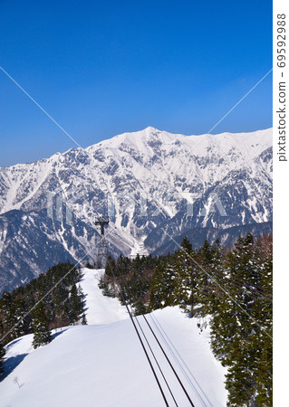 冬季北部阿爾卑斯山新穗高索道 69592988