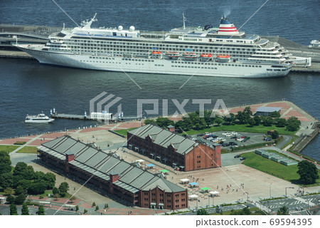 橫濱港紅磚倉庫和大橋橋 69594395