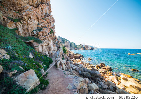 Cliff in Costa Paradiso Cliff in Costa Paradiso 69595220