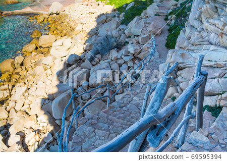 Dirt path and rocks Dirt path and rocks 69595394
