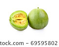 Melon apple on white background 69595802