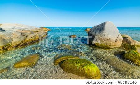 Musculedda beach on a clear day Musculedda beach on a clear day 69596140