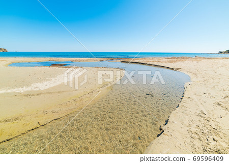 White sand in Marina di Tertenia White sand in Marina di Tertenia 69596409