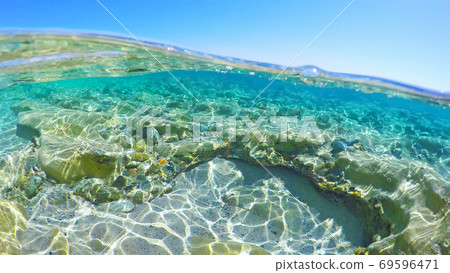 Rocks underwater in Sardinia Rocks underwater in Sardinia 69596471