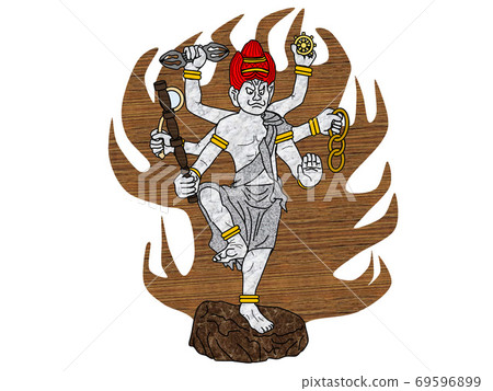 Buddha statue series: Ucchusma Myo, thin 69596899