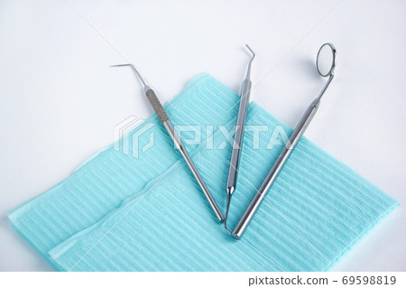 Group of dental tools for the treatment of teeth. Group of dental tools for the treatment of teeth. 69598819