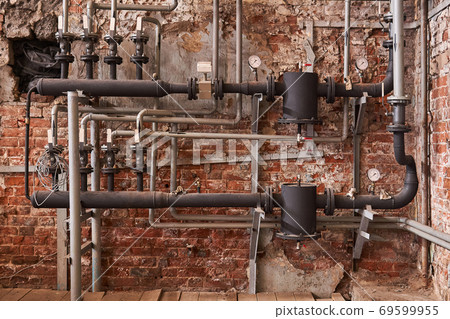 old industrial heating system 69599955