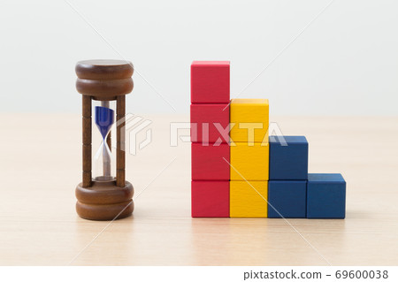 沙漏和條形圖 69600038