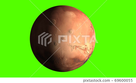 Mars, the red planet on green screen Mars, the red planet on green screen 69600055