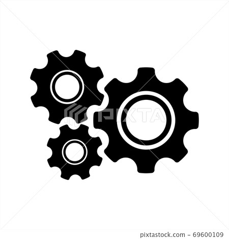 gear mechanism and settings vector icon gear mechanism and settings vector icon 69600109