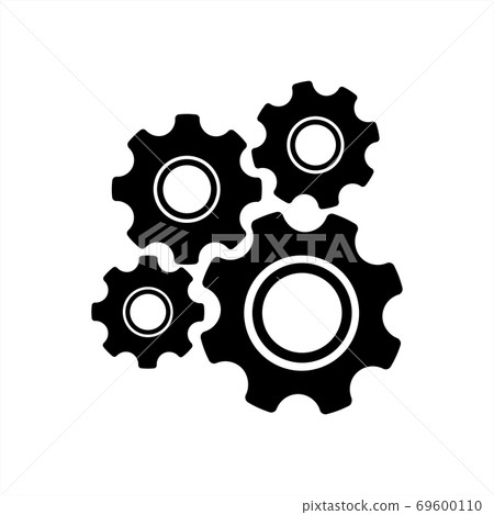 gear mechanism and settings vector icon gear mechanism and settings vector icon 69600110