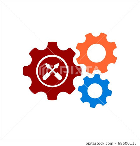 colorful gear illustration colorful gear illustration 69600113