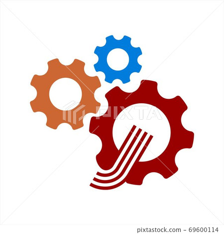 colorful gear illustration colorful gear illustration 69600114