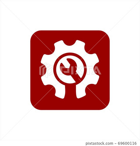 colorful gear illustration and setting vector colorful gear illustration and setting vector 69600116